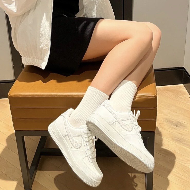 Air force 1 classic all white for women lady girls