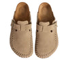 Birkenstockx Kith Boston Braided Suede 'Taupe'