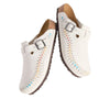 Birkenstockx Kith Boston Braided Suede 'Antique White Tie Dye'