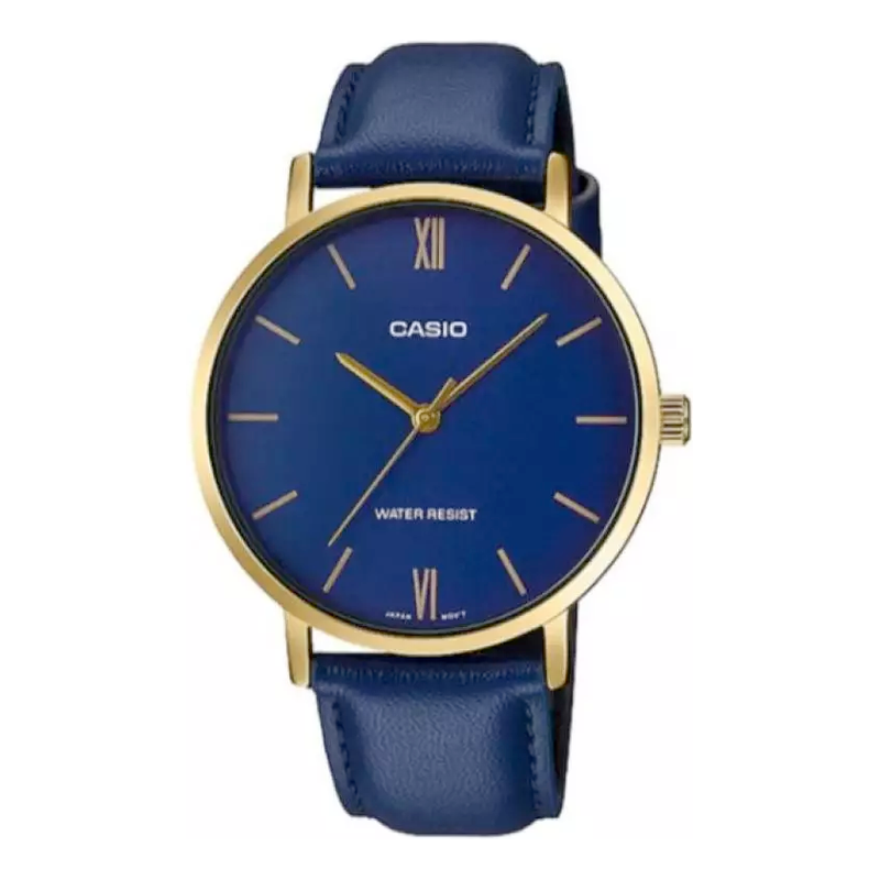 CASIODRESS Series All-match Pointer Men's Quartz Waterproof Mens Blue Analog