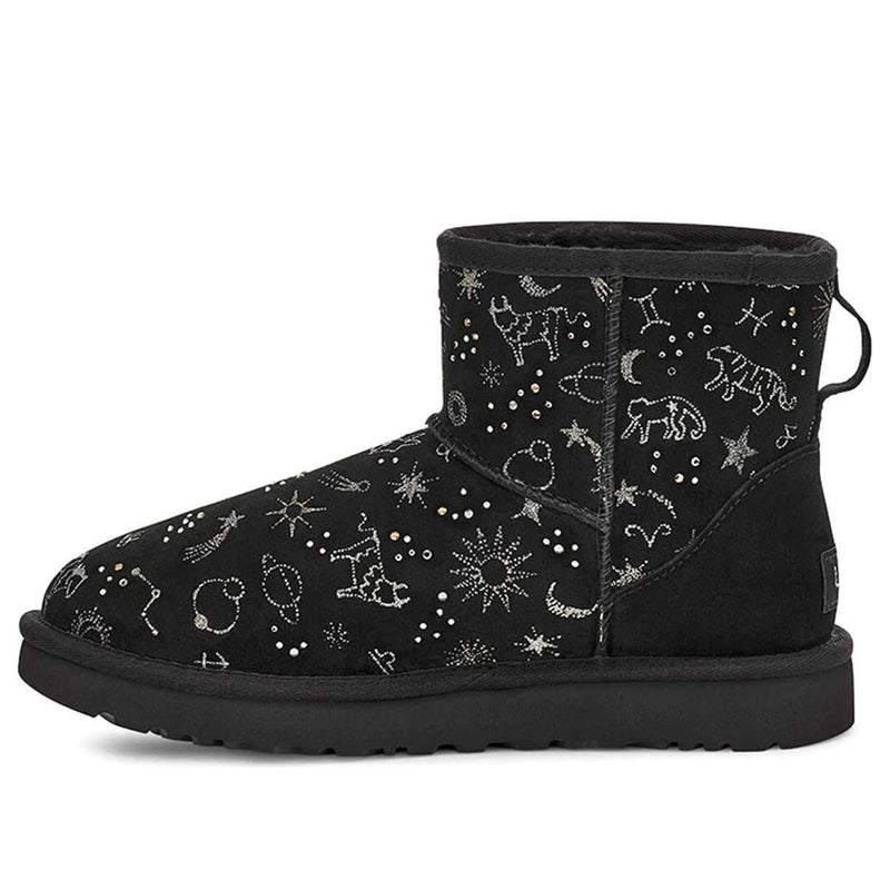 UGG(WMNS) Classic Zodiac Mini Snow Boots Black