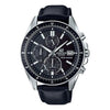 CASIOEDIFICE Waterproof Sapphire Crystal Solar Powered Mens Black Analog