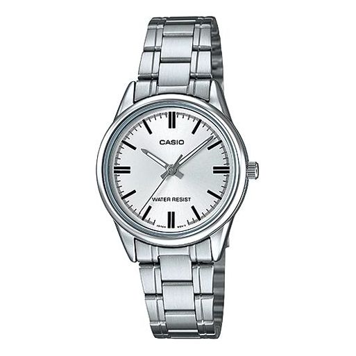CASIOWaterproof Stainless Steel Strap Quartz Silver Analog