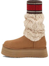UGG(WMNS) Classic Sweater Letter Boot 'Chestnut'