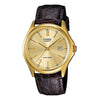 CASIOMale DRESS Japan / South Korea Fashion Mens Gold Analog