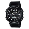 CASIOSports Solar Powered Mens Black Analog/Digital Combo