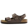 BirkenstockMilano Birko-Flor Birkibuc Narrow Fit Sandals 'Mocca'