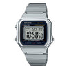 CASIOSTANDARD Vintage Classical Silver Mens White Digital