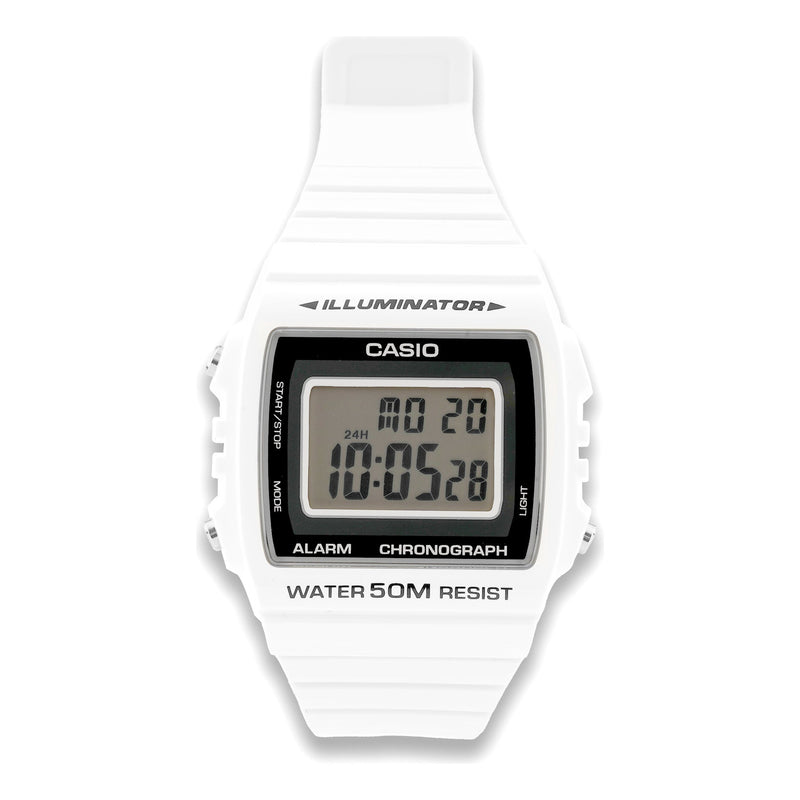 CASIOCasio Retro Stylish Simplicity Digital Cube Watch 'White'
