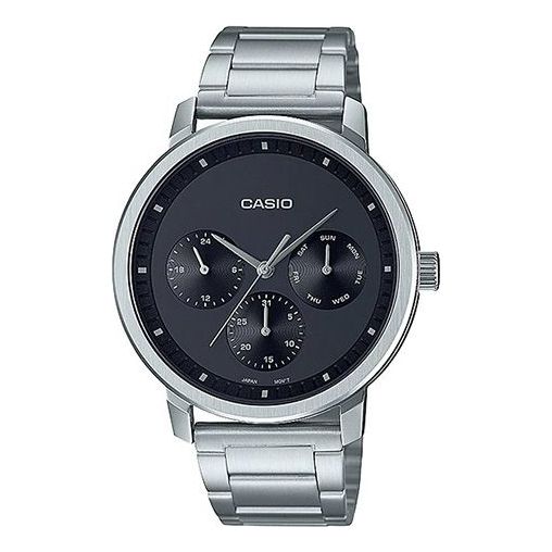 CASIOCasio Dress Analog Watch 'Black Silver Metallic'