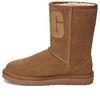 UGG(WMNS) Classic Short UGG Rubber Logo Fleece Lined