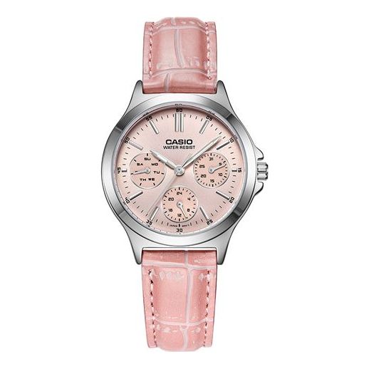 CASIOLeather Belt Waterproof Quartz Pink Analog