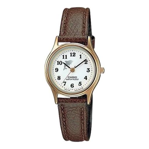 CASIOCasio Retro Fashion Business Analog Watch 'Brown Gold White'