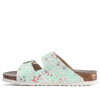 Birkenstock(WMNS) Arizona ESD Birko-Flor Narrow Fit 'Flower Field Mint'