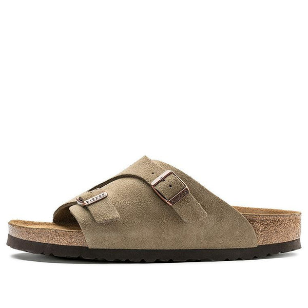 BirkenstockZrich Series Cowhide Suede Fashion Beige Version Sandals