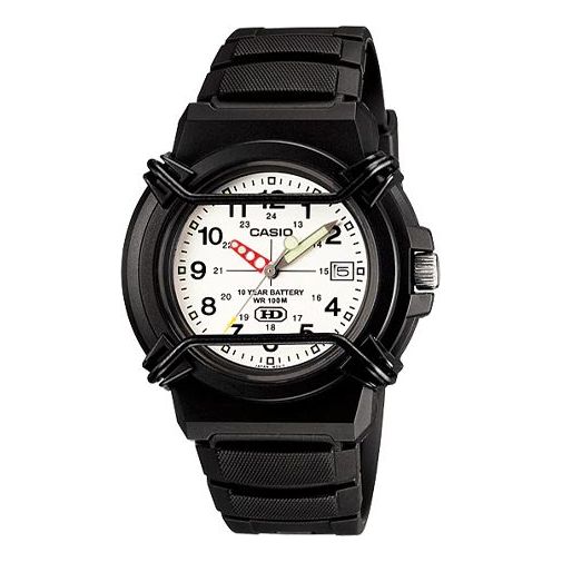 CASIOYOUTH Series Resin Quartz Waterproof Mens Black Analog
