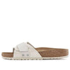 BirkenstockOita Suede Leather Sandals 'Antique White'