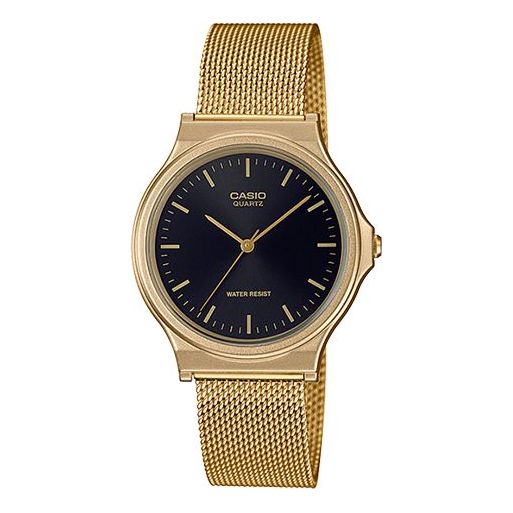 CASIOWaterproof Sports Quartz Black DialGold Mens BlackGold Analog