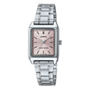 CASIOStainless Steel Strap Waterproof Pink Analog
