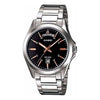 CASIOWaterproof Stainless Steel Strap Quartz Mens Black Analog