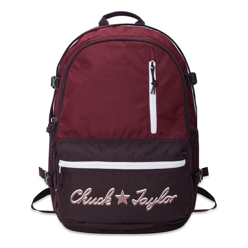 ConverseStraight Edge Chuck Taylor Logo Backpack 'Burgundy'
