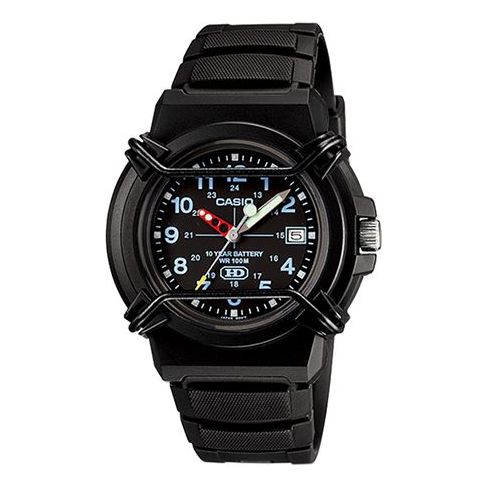 CASIOWaterproof Sports Mens Black Analog
