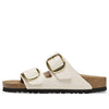 BirkenstockArizona Big Buckle Rivet Logo Textile Narrow Fit 'Vegan Canvas Eggshell'