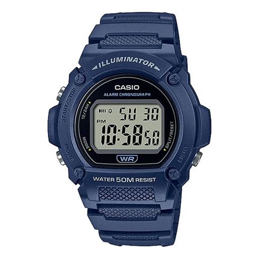 CASIOSports Quartz Waterproof Mens Blue Digital
