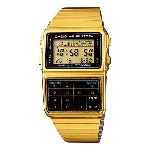 CASIOQuartz Waterproof Analog Mens Gold Digital