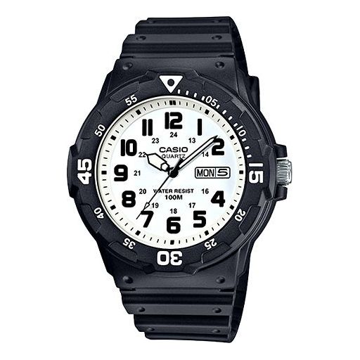 CASIOWaterproof Sports Quartz Shockproof Mens White Analog