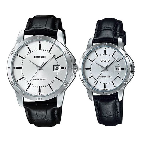 CASIOCouple Quartz Waterproof Unisex Mens Black Analog