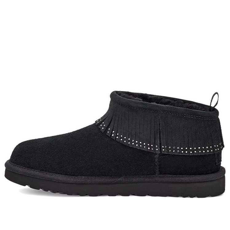 UGG(WMNS) Ultra Mini Fringe Bling 'Black'
