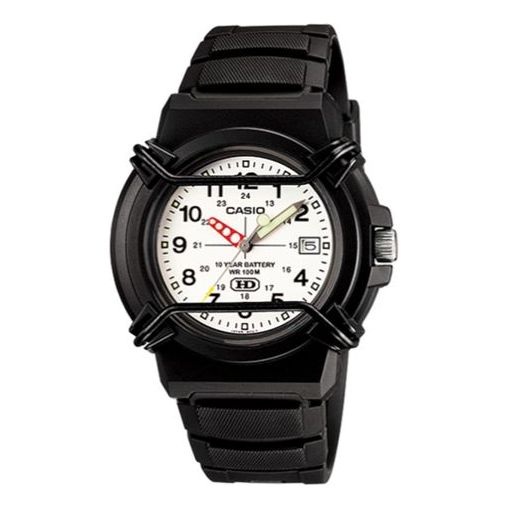 CASIOQuartz Waterproof Mens White Analog