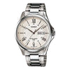 CASIOWaterproof Stainless Steel Strap Quartz Mens Silver Analog