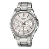CASIOWaterproof Stainless Steel Strap Quartz Mens White Analog