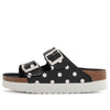 Birkenstock(WMNS) Arizona Platform Birko-Flor Narrow Fit 'Black White Dots'
