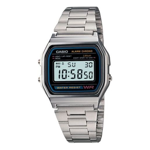 CASIOWaterproof Sports Unisex Mens Silver Digital