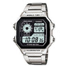 CASIOG Shock Quartz Sports Waterproof Mens Silver Digital