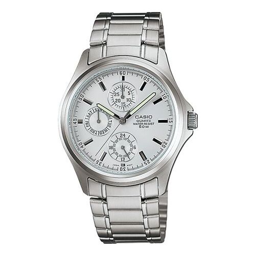 CASIOMen's  STANDARD Series Retro Watch White Mens Silver Analog