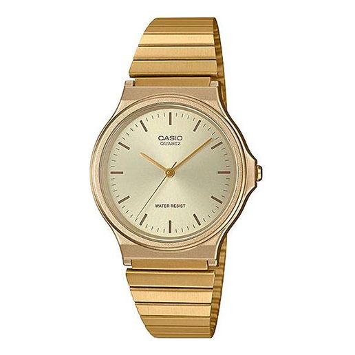 CASIOQuartz Waterproof Unisex Mens Gold Analog