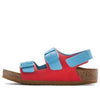 Birkenstock(PS) Milano HL Kids Birko-Flor Birkibuc Narrow Fit 'Sky Blue/Active Red'