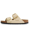 Birkenstock(WMNS) Arizona Big Buckle Nubuk Leather Narrow Fit 'Beige'