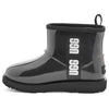 UGGClassic Clear Mini II Large LOGO Fleece Lined Big Boys Black