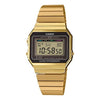 CASIOWaterproof Quartz Unisex Black/Gold Digital