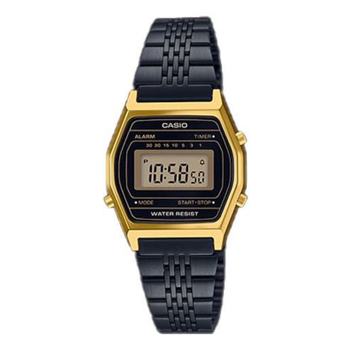 CASIOSTANDARDSerieses Men's Golden Mens Black Digital