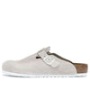 Birkenstockx Stssy Boston Suede Embossed 'Bone'