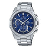 CASIOWaterproof EDIFICE Sapphire Crystal Mens Blue Analog
