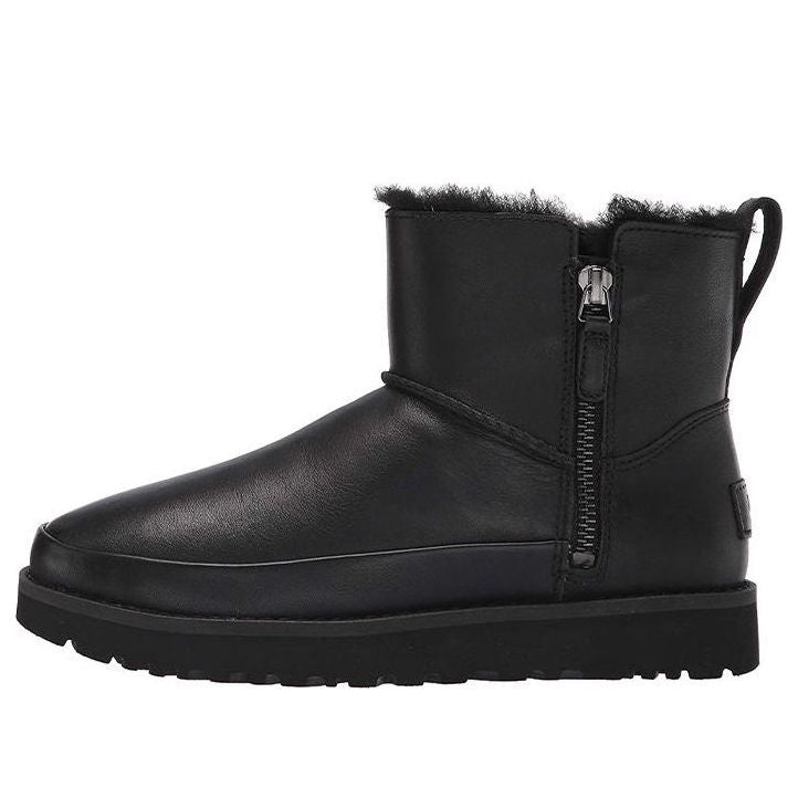 UGG(WMNS) Classic Zip Mini Snow Boots Black