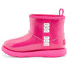 UGGClassic Clear Mini II Large LOGO Fleece Lined Big Boys Pink Red