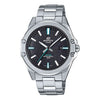 CASIOWaterproof EDIFICE Sapphire Crystal Mens Black Analog